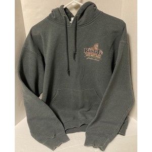 Gildan Heavy Blend Hoodie Men Pullover Gray Randall’s Sweatshirt Size M